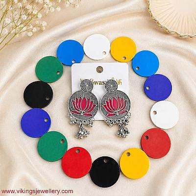 Multi colours earring